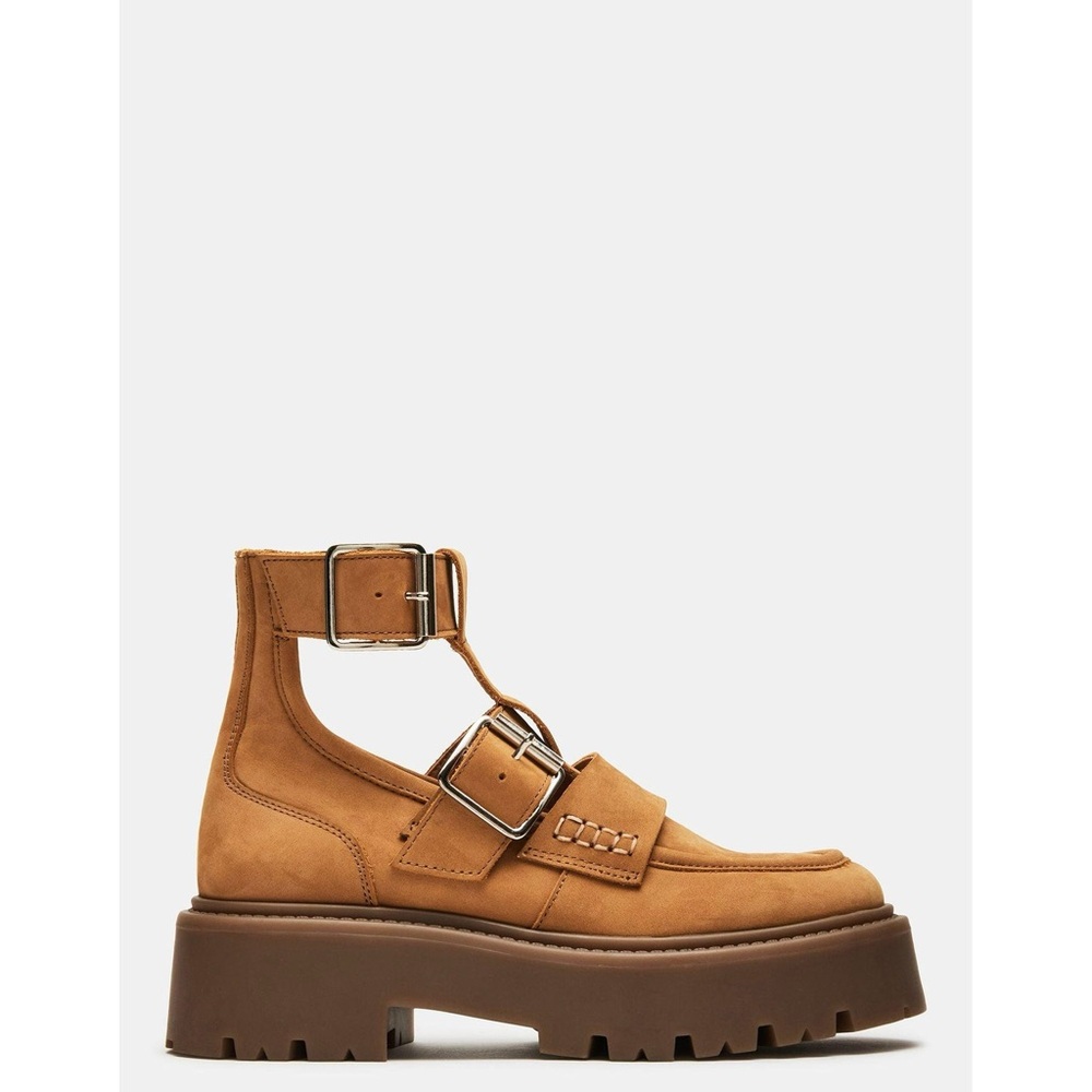 Steve Madden Rogue Wheat Buckle Platform Boots